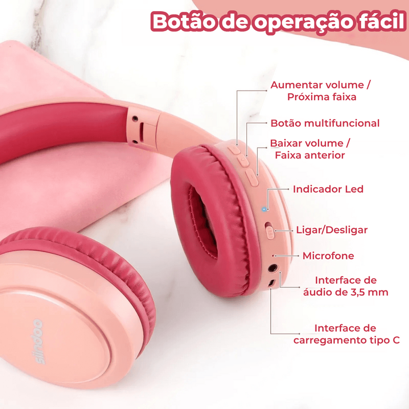 Fone de Ouvido  Masculino e feminino Siindoo